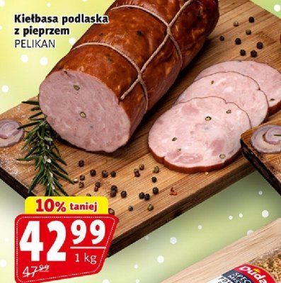 Kiełbasa podlaska z pieprzem Pelikan promocja w Prim Market