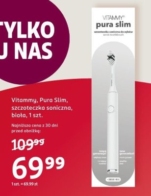 Szczoteczka soniczna Pura Slim, biała, 1 szt. promocja w Rossmann