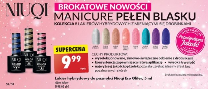 Lakier hybrydowy pastel gray Niuqi promocja