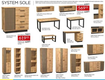 Komoda SOLE LA21 178.2/40/88.2 Abra Meble promocja w Abra Meble