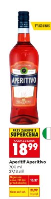 Aperitif Aperitivo promocja w Biedronka