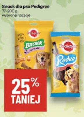 Snack dla psa Pedigree Rodeo wybrane rodzaje promocja w Delikatesy Centrum