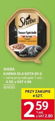 Karma dla kota Sheba 85g promocja w Selgros