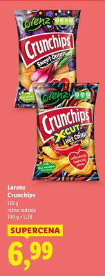 Chipsy Lorenz Crunchips różne rodzaje promocja w Lidl