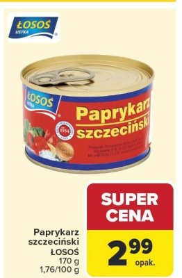 Paprykarz szczeciński ŁOSOŚ 170 g promocja w Carrefour
