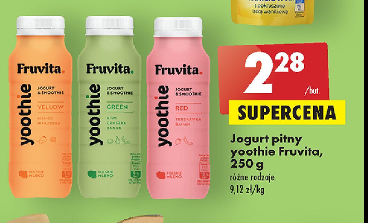 Jogurt & smoothie green promocja