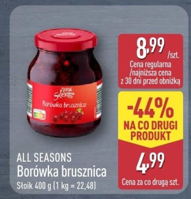 Borówka brusznica promocja w Aldi