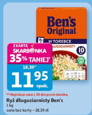 Ryż długoziarnisty Ben's promocja w Auchan