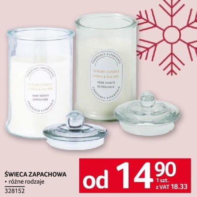 Świeca zapachowa różne rodzaje promocja w Selgros