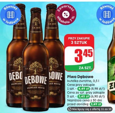 Piwo promocja w Dino