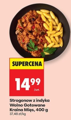 Strogonow z indyka Wolno Gotowane Kraina Mięs, 400 g promocja w Biedronka