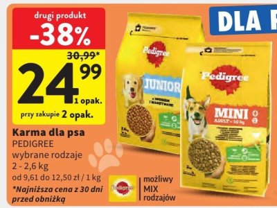 Karma dla psa PEDIGREE promocja w Intermarche