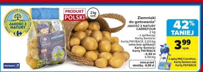 Ziemniaki do gotowania Jakość z natury Carrefour promocja w Carrefour