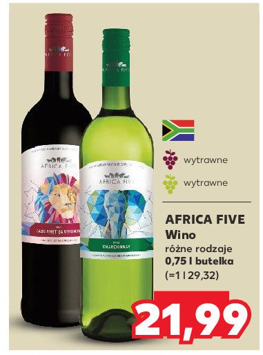 Wino Africa five promocja