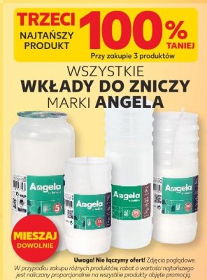 Wkłady do zniczy marki Angela promocja w Kaufland