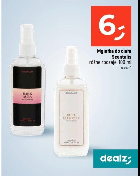 Mgiełka do ciała Scentalis pure elegance promocja