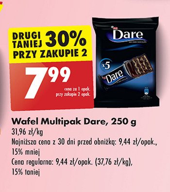 Wafelki w ciemnej czekoladzie Eti dare promocja