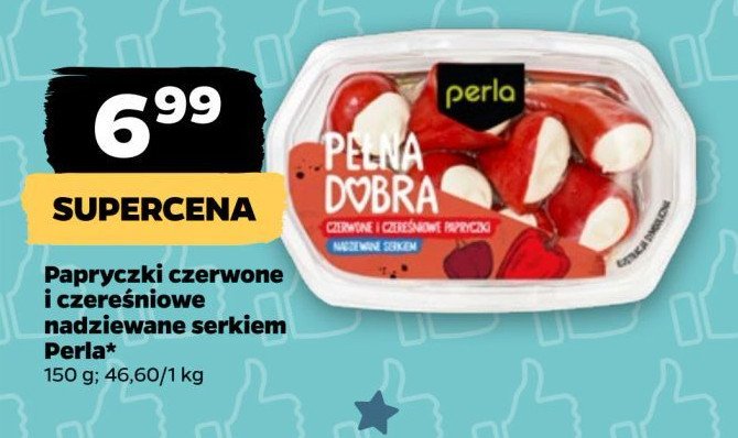 Antipasti czerwone papryczki nadziewane serkiem Perla antipasti promocja