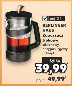 Zaparzacz t艂okowy 1 l Berlinger haus promocja