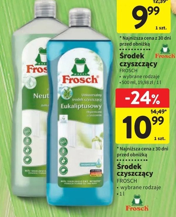 Płyn uniwersalny ph-neutral Frosch promocja