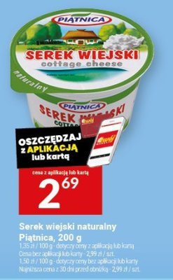 Ser wiejski naturalny Piątnica, 200 g promocja w Twój Market