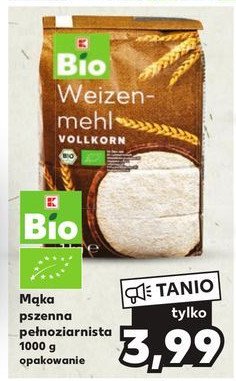 Mąka pszenna pełnoziarnista K-classic bio promocja