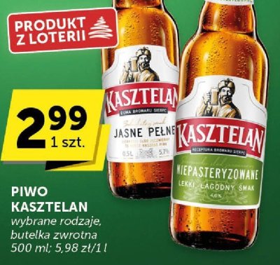 Piwo Kasztelan Jasne Pełne promocja w Euro Sklep