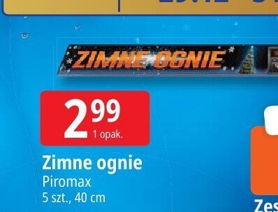 Zimne ognie Piromax 5 szt., 40 cm promocja w Leclerc
