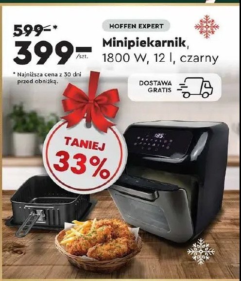 Mini piekarnik 1800w Hoffen promocja w Biedronka