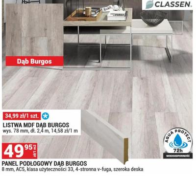 Listwa MDF Dąb Burgos promocja w Merkury Market