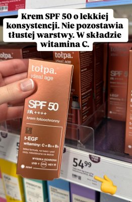 Krem fotoochronny Ideal Age SPF 50 promocja w Rossmann