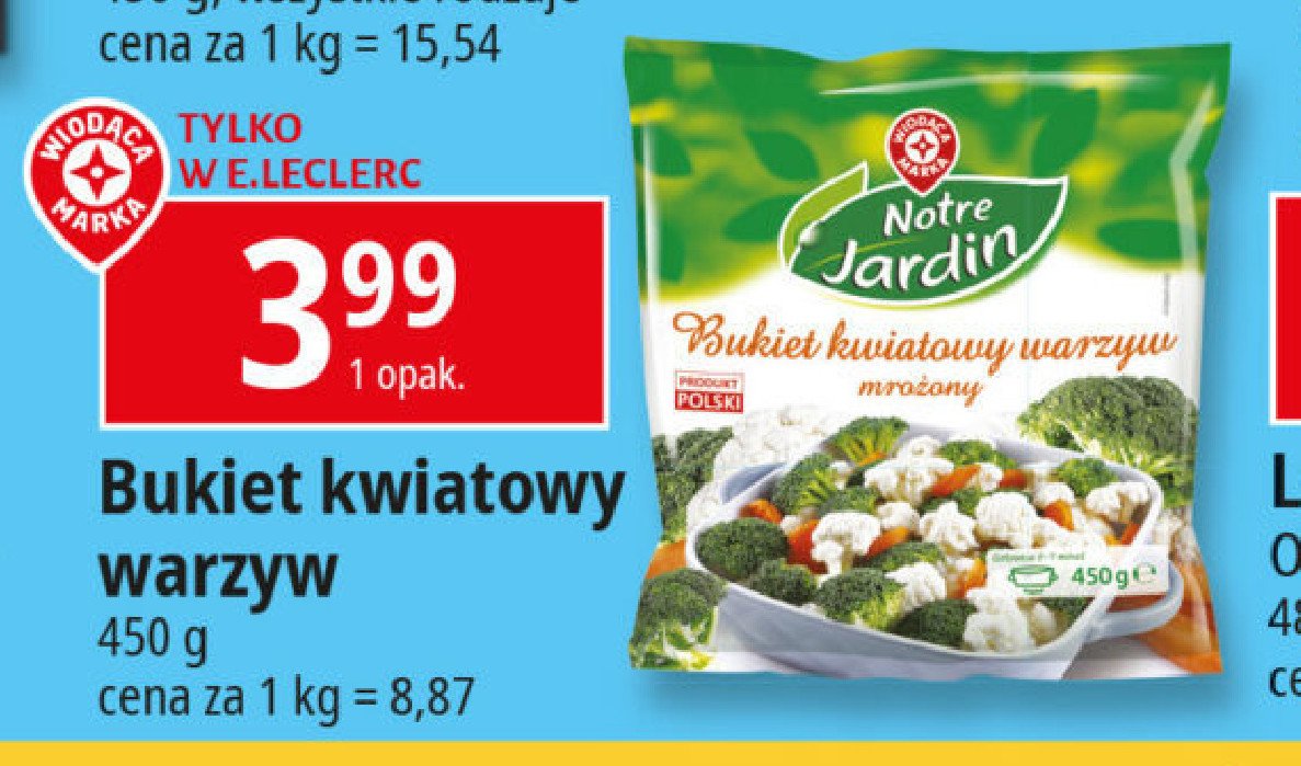 Kwiatowy bukiet warzyw Wiodąca marka notre jardin promocja