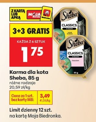 Karma dla kota Sheba, 85 g promocja w Biedronka