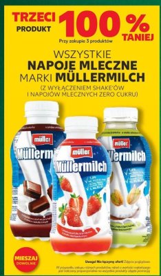 Napoje mleczne Müllermilch różne smaki promocja w Kaufland