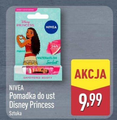 Pomadka do ust Nivea Disney Princess promocja w Aldi