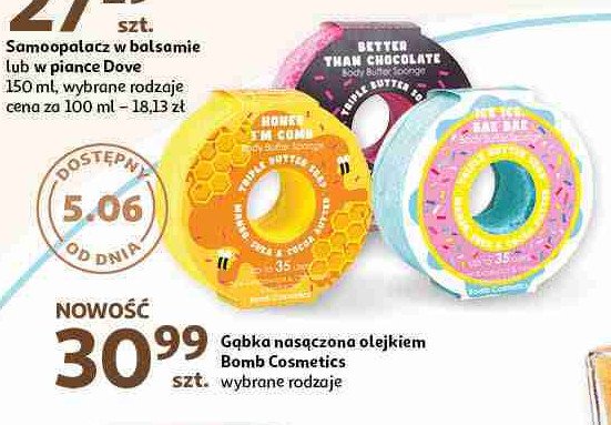 Gąbka nasączona olejkiem BOMB COSMETICS promocja