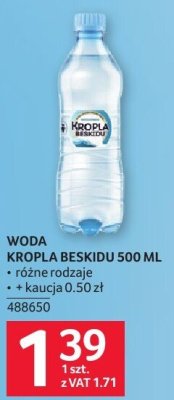 Woda Kropla Beskidu 500 ml promocja w Selgros