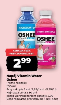 Napój Vitamin Water Oshee różne rodzaje promocja w Netto