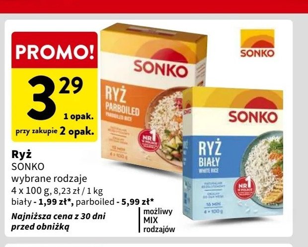 Ryż parboiled Sonko promocja