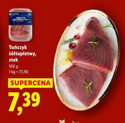 Tuńczyk żółtopłetwy, stek promocja w Lidl
