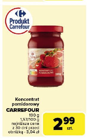 Koncentrat pomidorowy Carrefour promocja w Carrefour Market