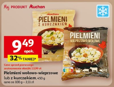 Pielimieni ziołowo-wieprzowe lub z kurczakiem Auchan promocja w Auchan