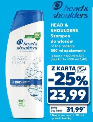 Szampon do włosów HEAD & SHOULDERS różne rodzaje 500 ml opakowanie promocja w Kaufland