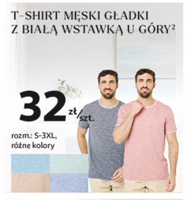 T-shirt meski Auchan inextenso promocja