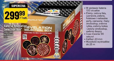 Fajerwerki Bateria Revelation Selection Box Super Power 100 strzałów 1 szt. promocja w POLOmarket