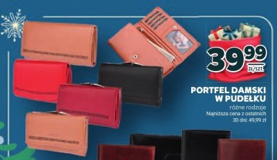 Portfel damski w pudełku różne rodzaje promocja w Stokrotka