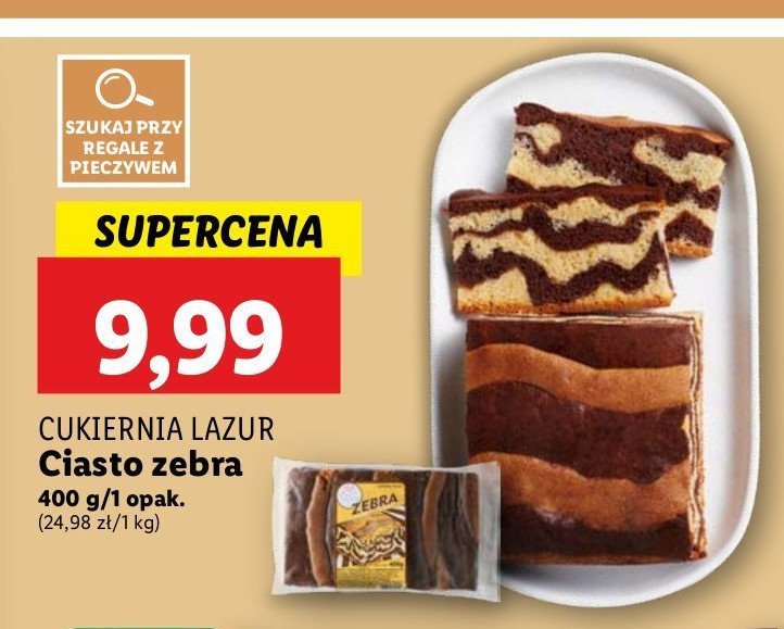 Ciasto zebra Lazur promocja