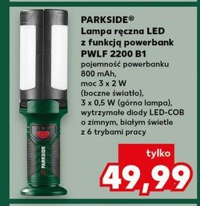 Lampa ręczna led Parkside promocja w Kaufland