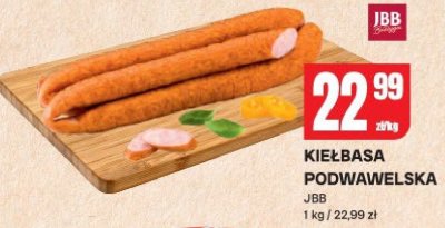 Kiełbasa podwawelska JBB promocja w Chorten