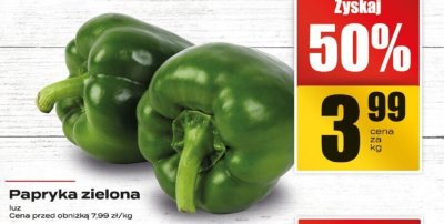 Papryka zielona promocja w Supeco
